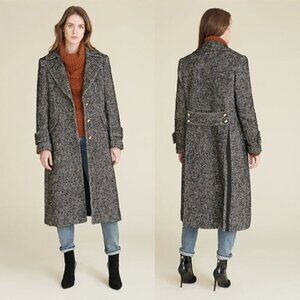 Veronica Beard Anissa Dickey Coat - Black / White - Size 8